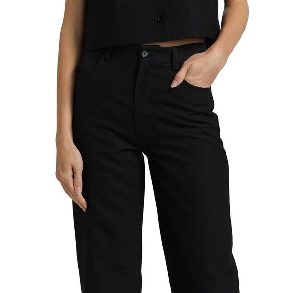 Loulou Studio Ardea Baggy Trousers in Black 38 US 6 - Picture 3 of 5